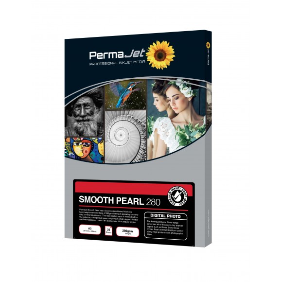 PermaJet Smooth Pearl 280gsm A3 Inkjet Paper 50 sheets PJ50724 